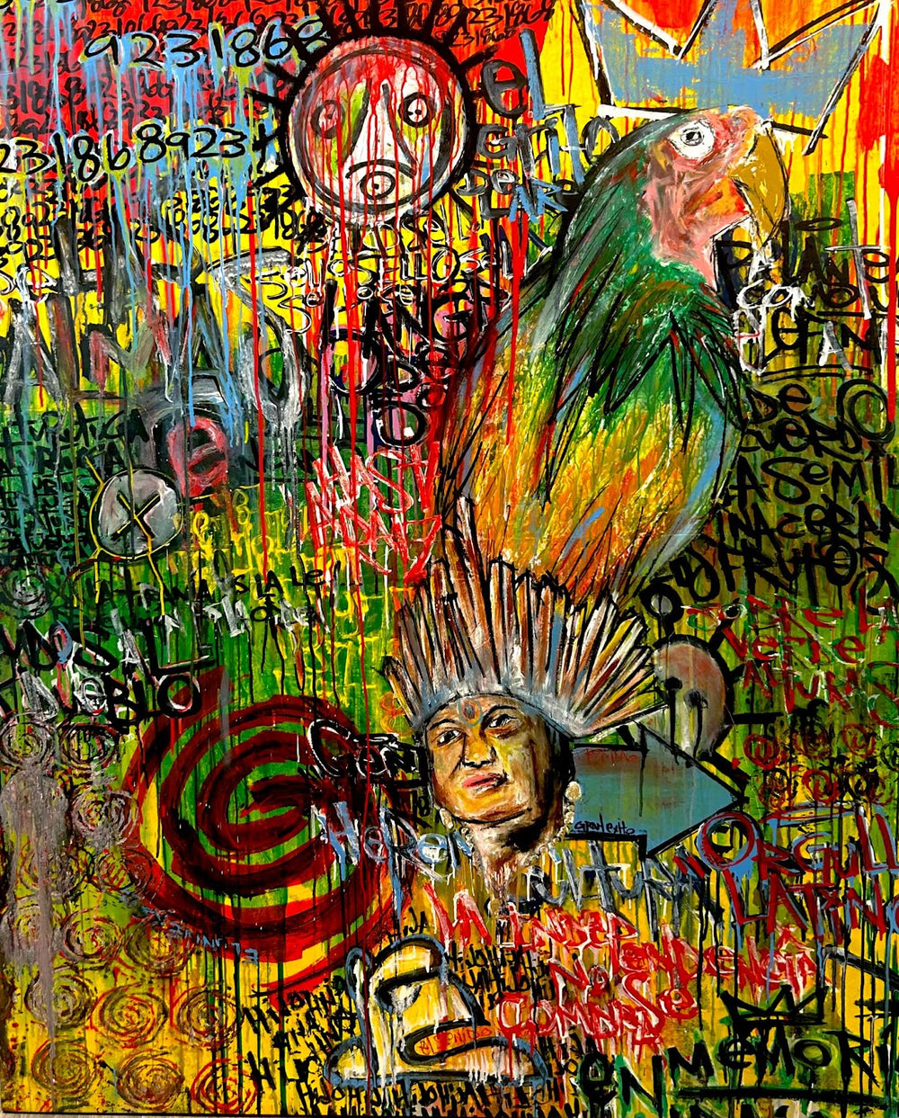 colorful pop expressionist prison basquiat
