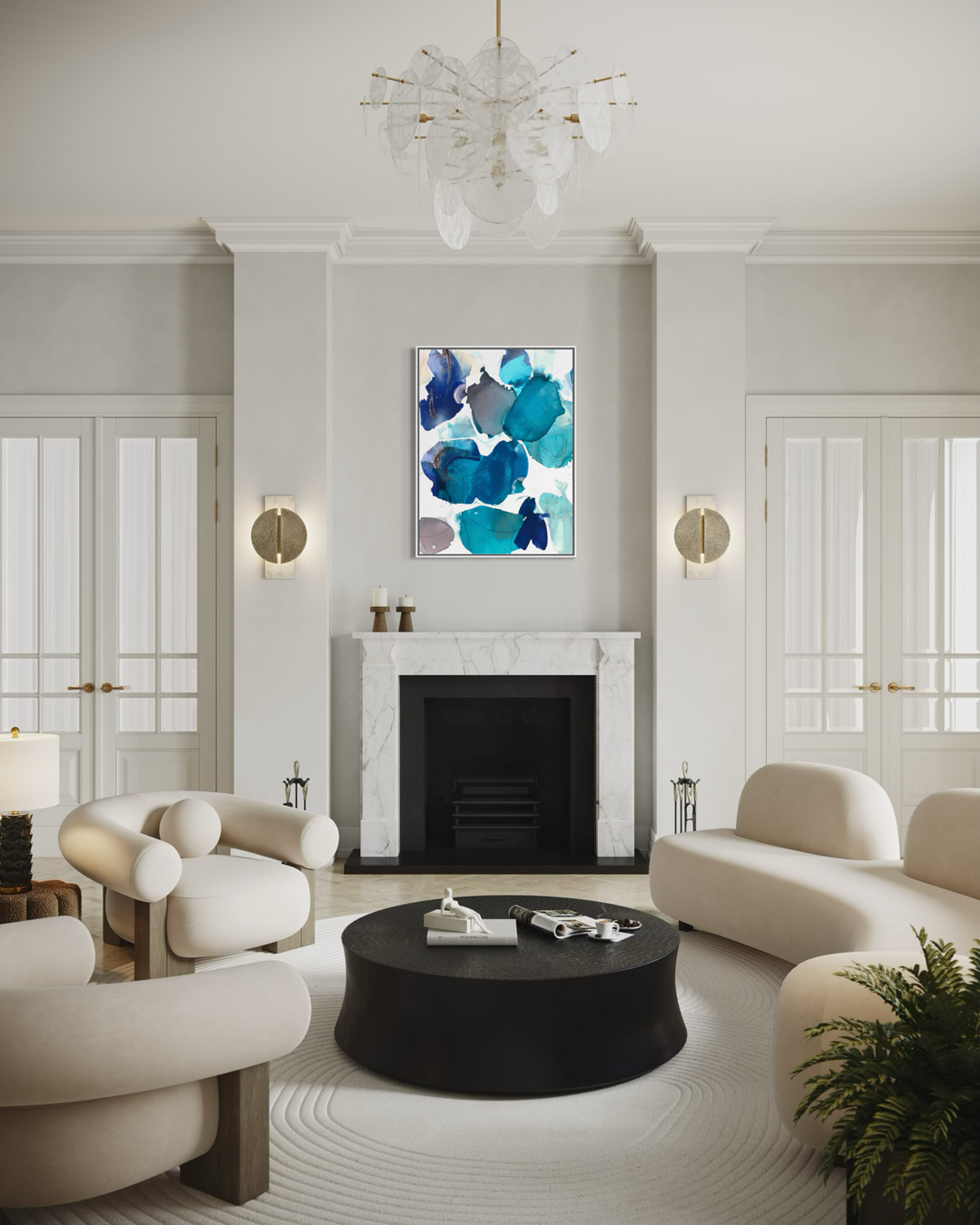 Blue Beach Glass 1