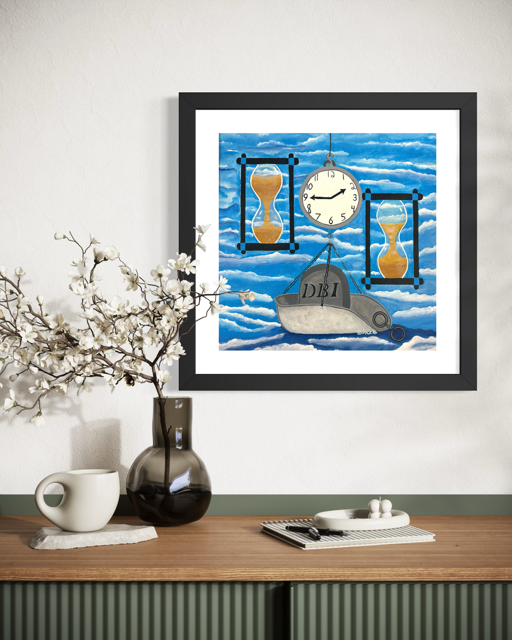 Sentence Floating Keith Andrews Acrylic on Paper Morton Contemporary