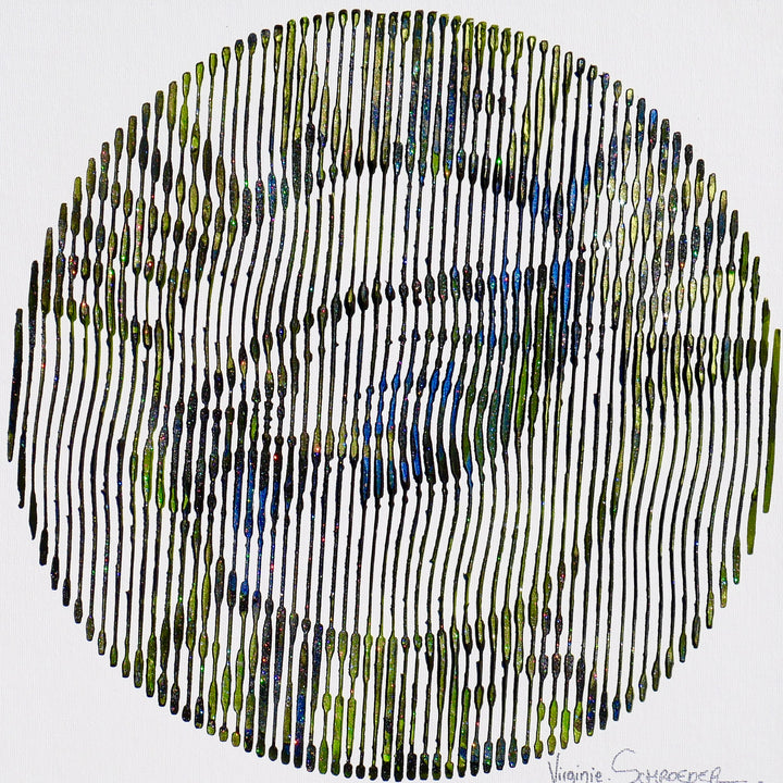Philadelphia Eagles football team emblem logo circle in green and white vertical lines