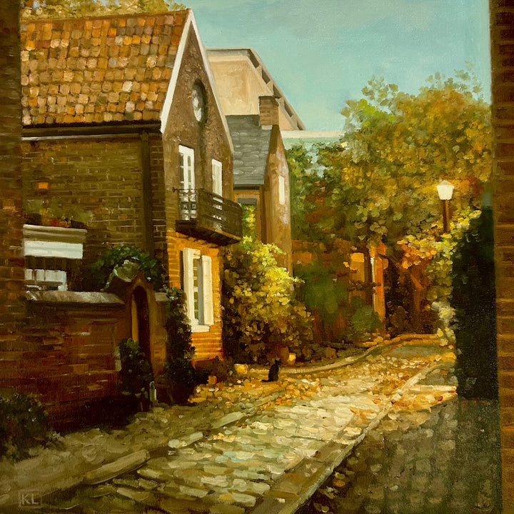 oil paint, female artist, city scape, philadelphia, contemporary