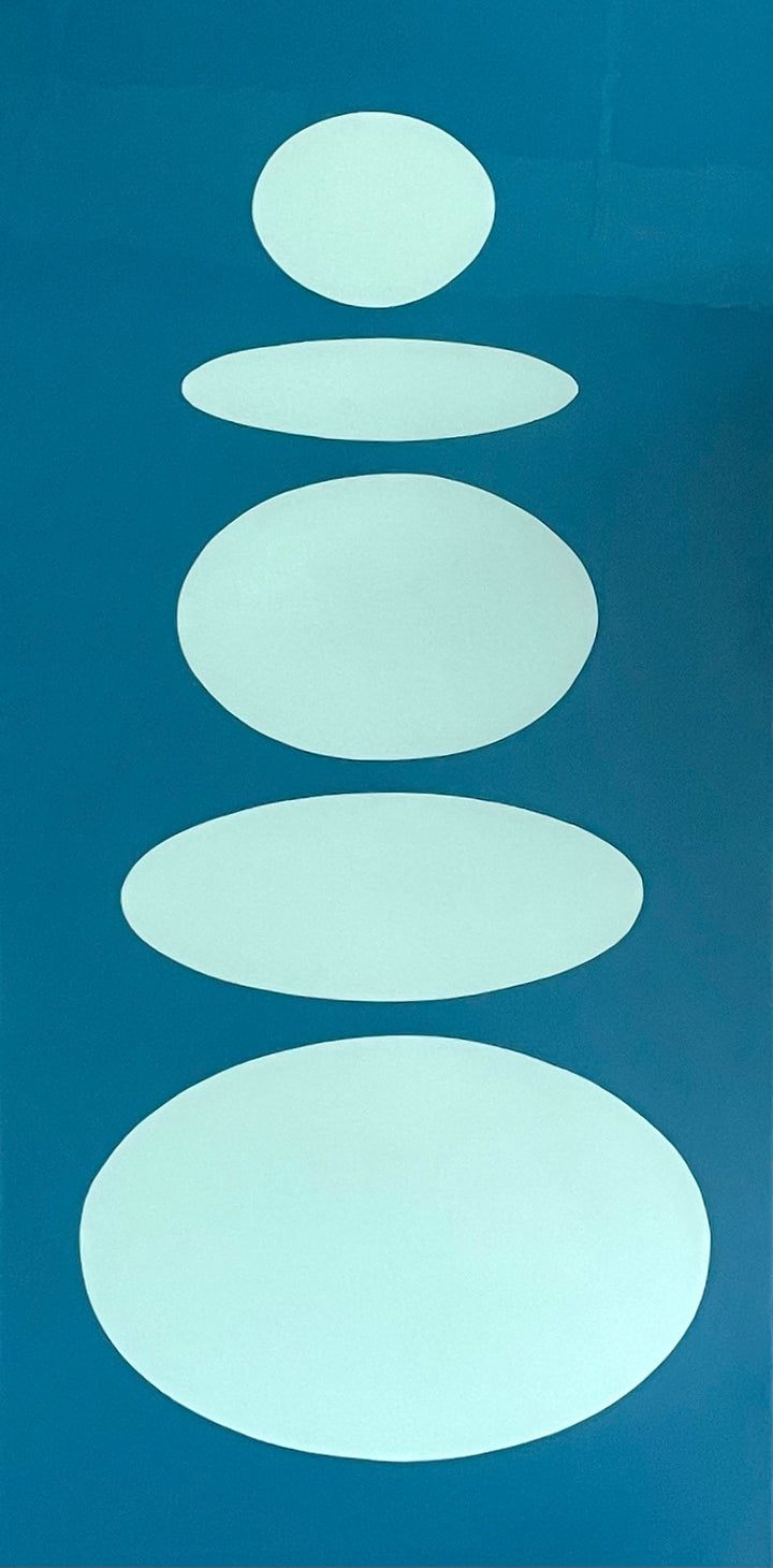 Floating Cairn in Blues