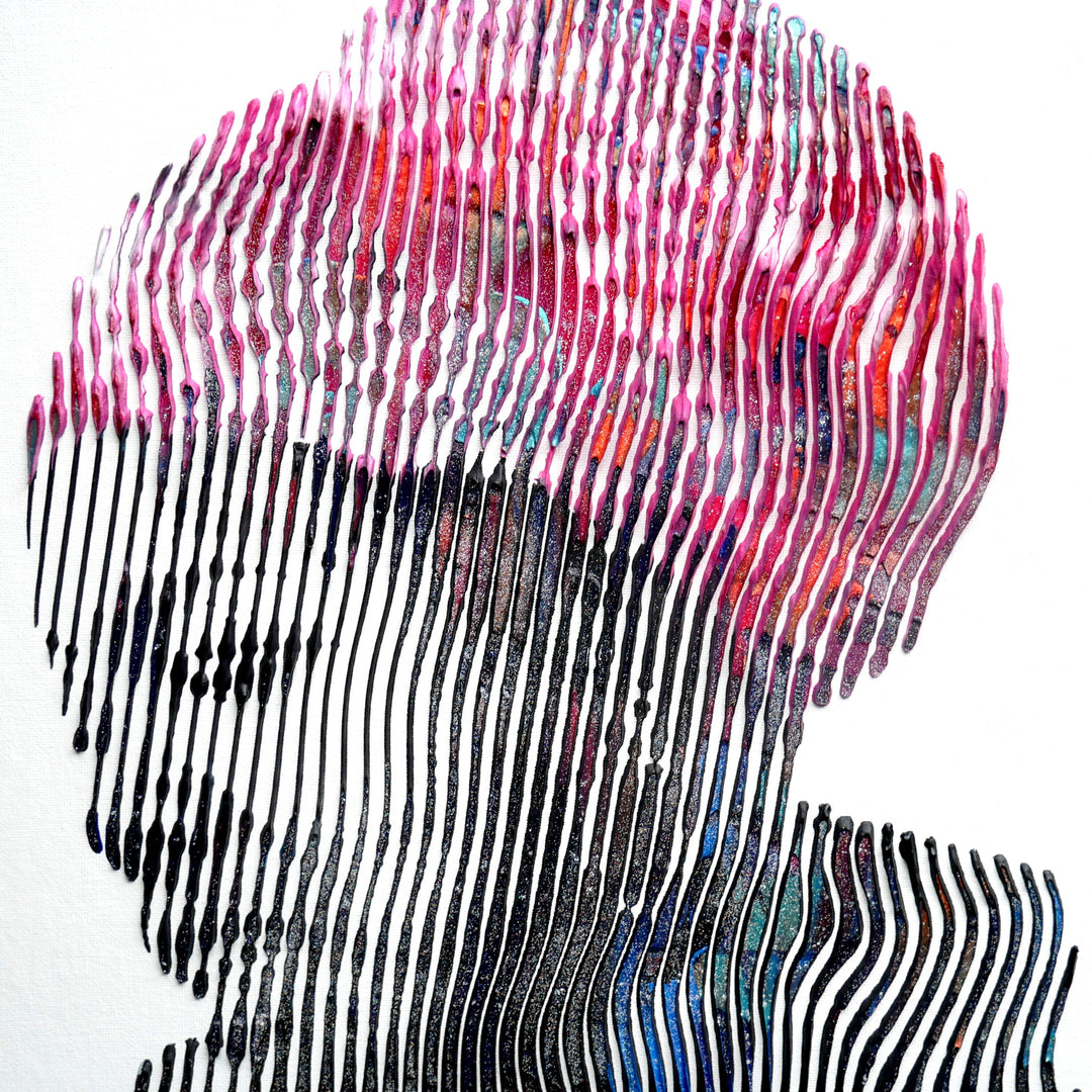  Pop-Art Portrait Mixed-Media Pop 3D 3Dimensional Original Art Maya Angelou American Author I Know Why The Caged Bird Sings