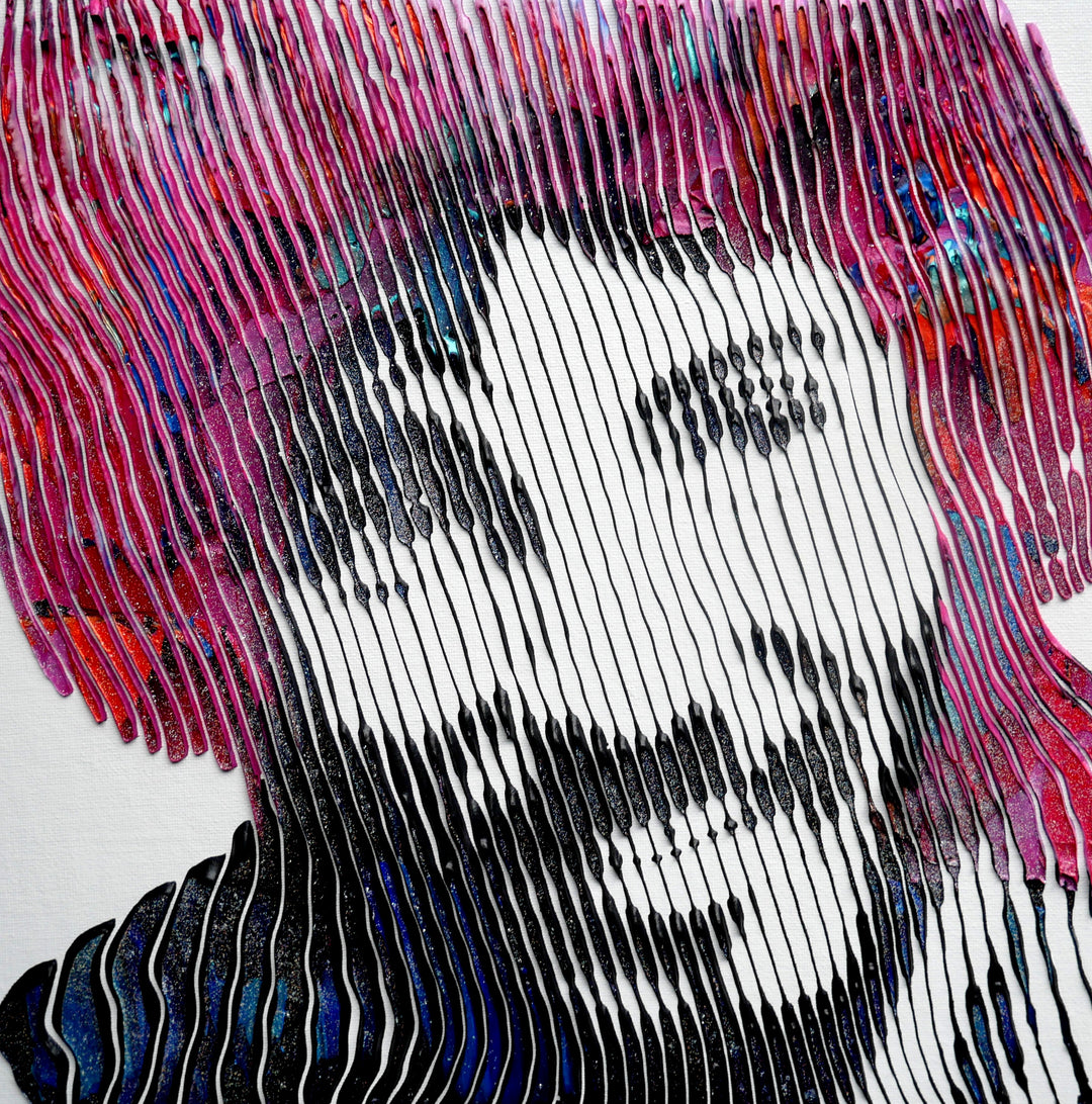 Bruce Springsteen Born In USA Pop-Art Portrait Mixed-Media Pop 3D 3Dimensional Original Art 