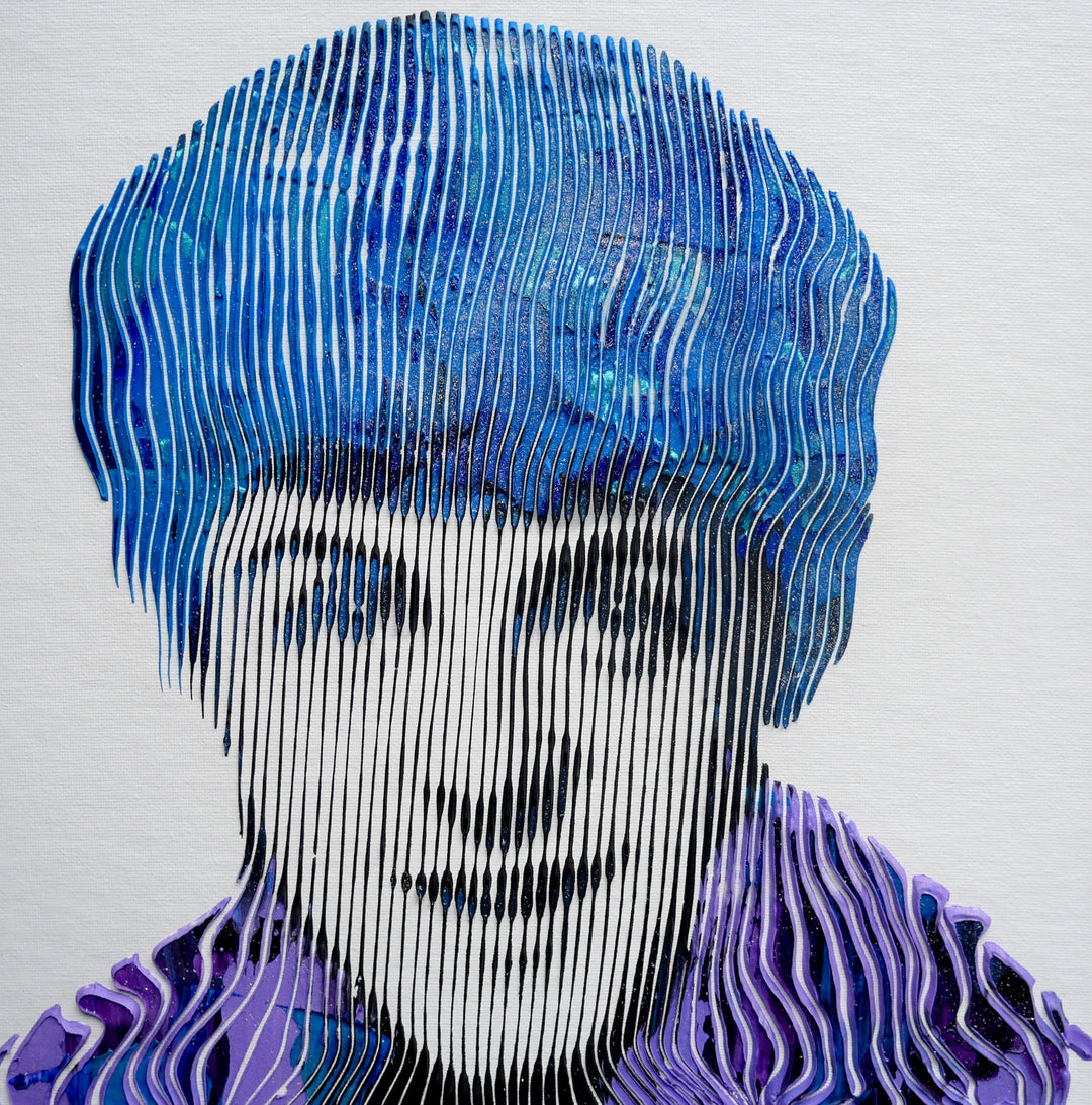 Paul McCartney The Beatles Music Pop Culture Pop-Art Portrait Mixed-Media Pop 3D 3Dimensional Original Art 