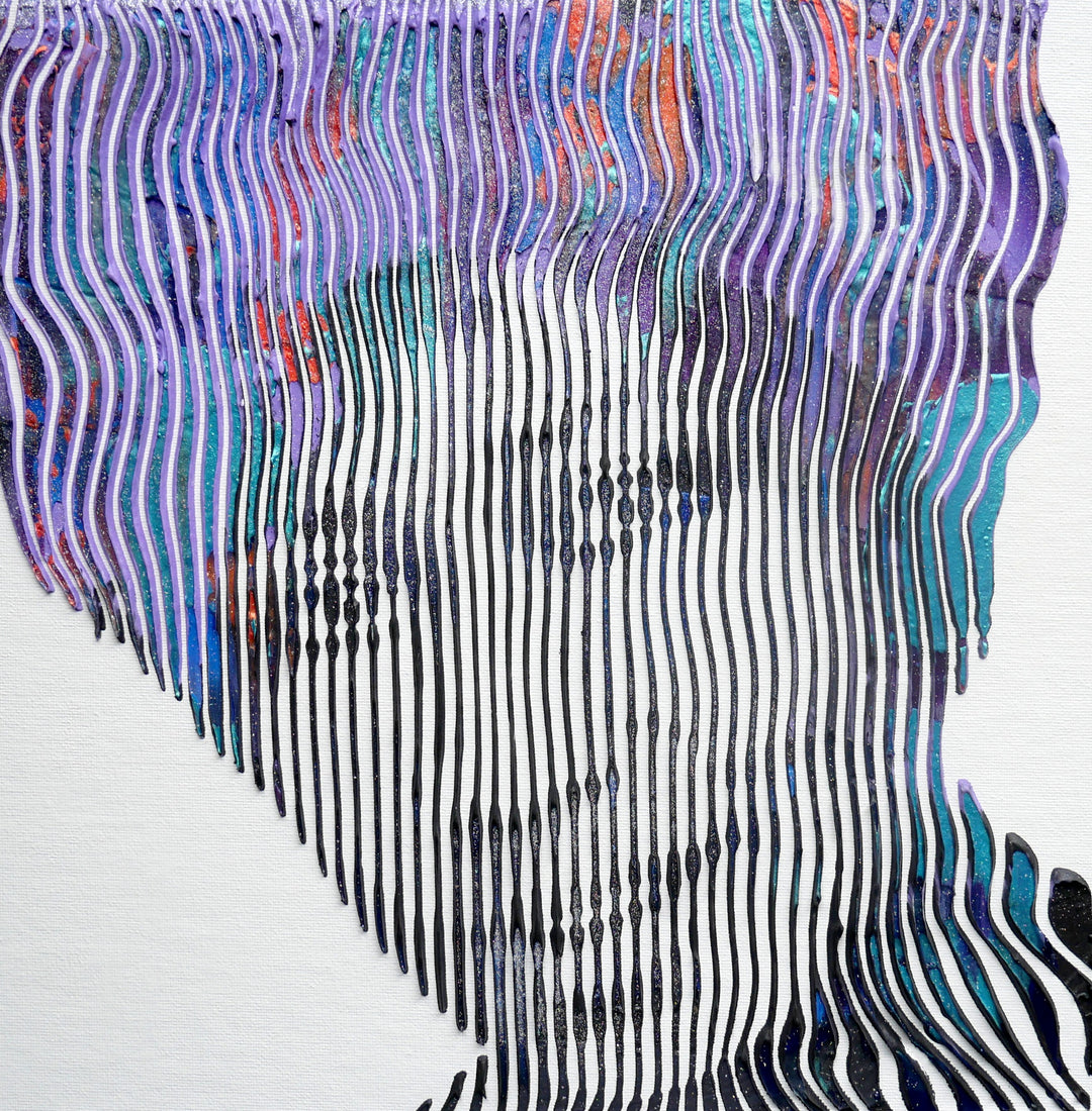 Aretha Franklin American Icon Music Soul Pop-Art Portrait Mixed-Media Pop 3D 3Dimensional Original Art 