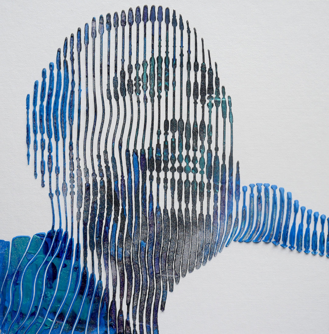  Pop-Art Portrait Mixed-Media Pop 3D 3Dimensional Original Art Marvin Gaye Musician Icon
