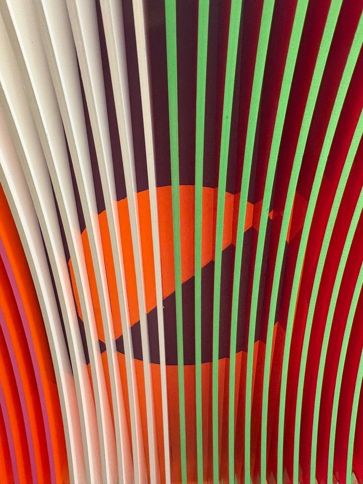 Porthole 225 by José Margulis – close-up view of the layered plexiglass strips