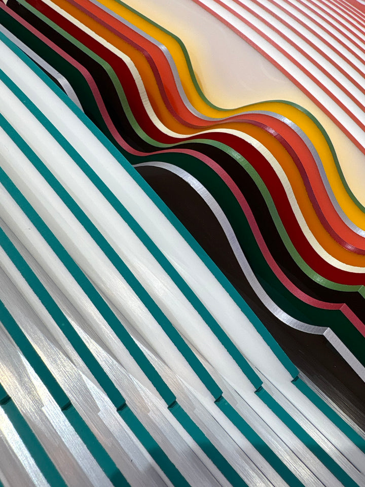 Porthole 447 by José Margulis – side angle view showing the dimensional plexiglass layers