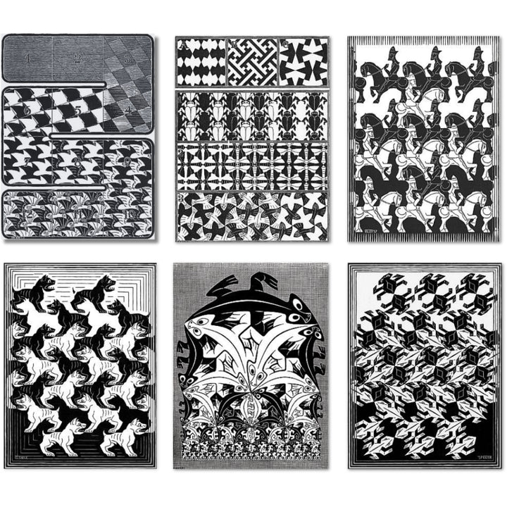 Regular Division of the Plane I Black Suite of 6 FULL SET