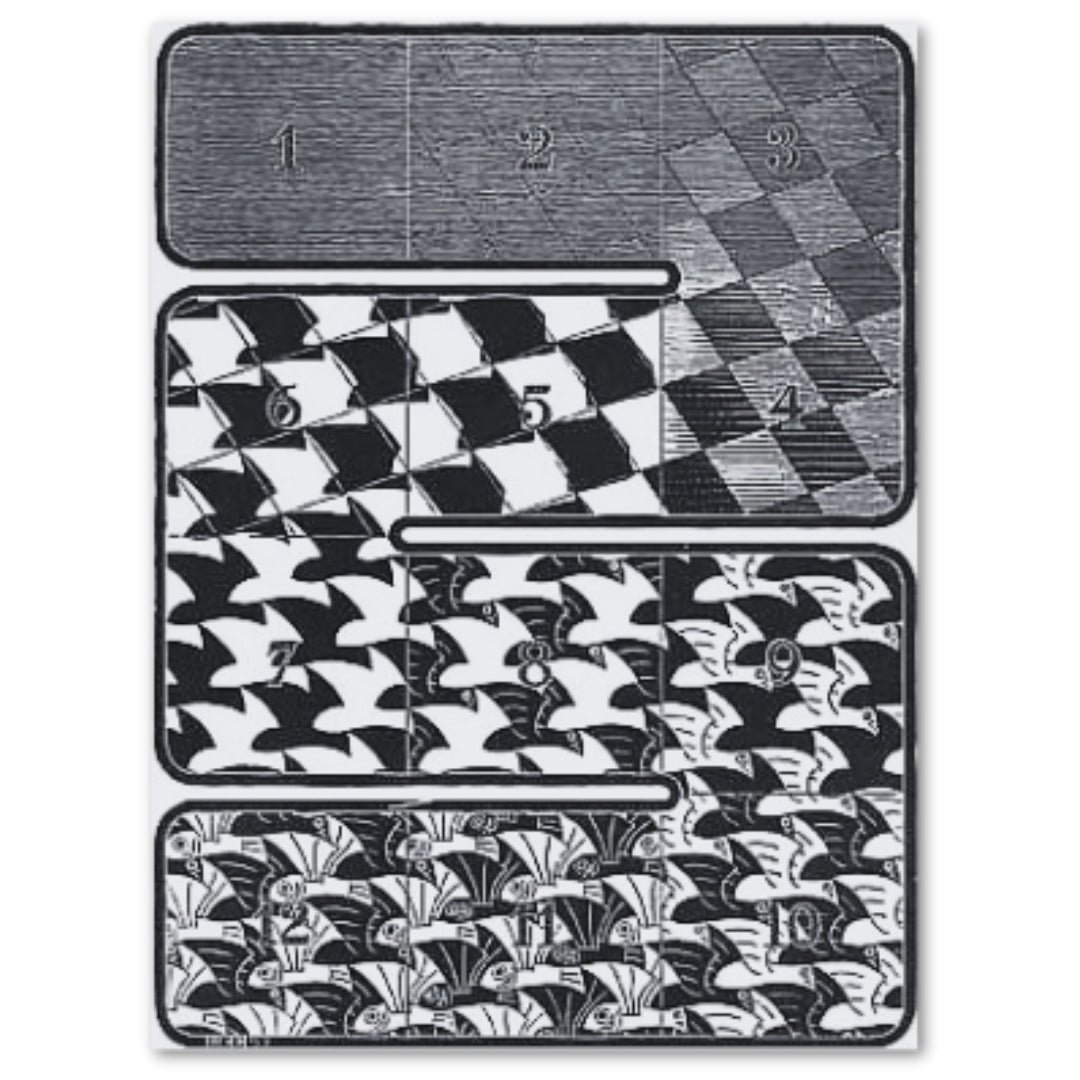 Regular Division of the Plane I Black Suite of 6 FULL SET