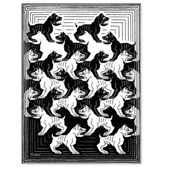 Regular Division of the Plane I Black Suite of 6 FULL SET