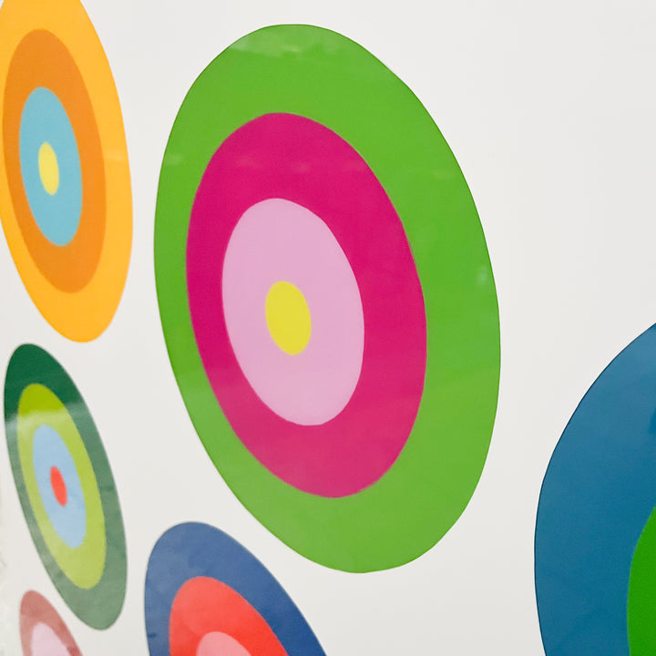 Detail of Stephanie Henderson "Obsessive Tendencies", acrylic and resin on 48&