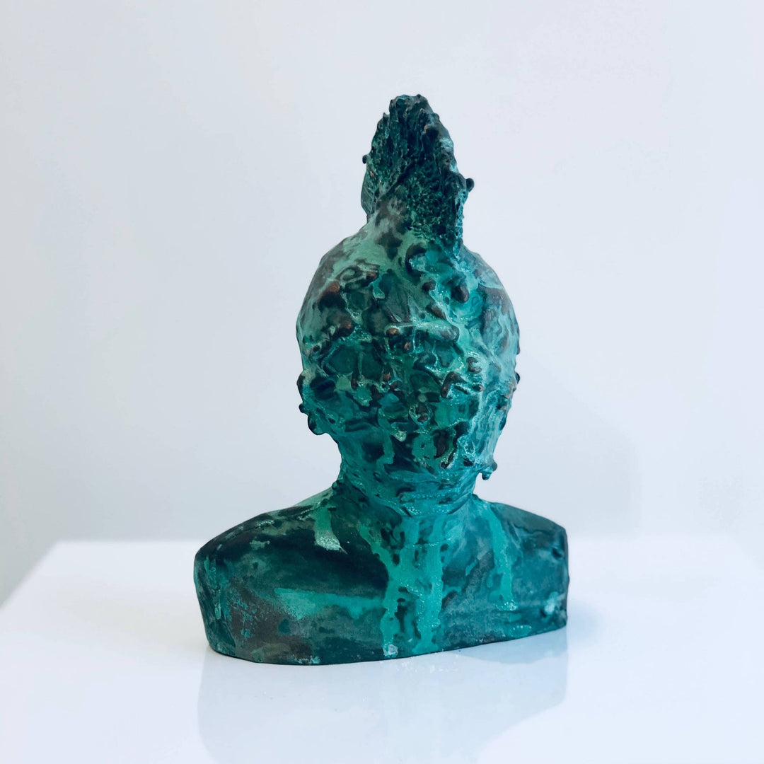 Coral Punk, artwork by Michal Cimala. Bronze. 4.75 by 4.75 by 2.5 inches.