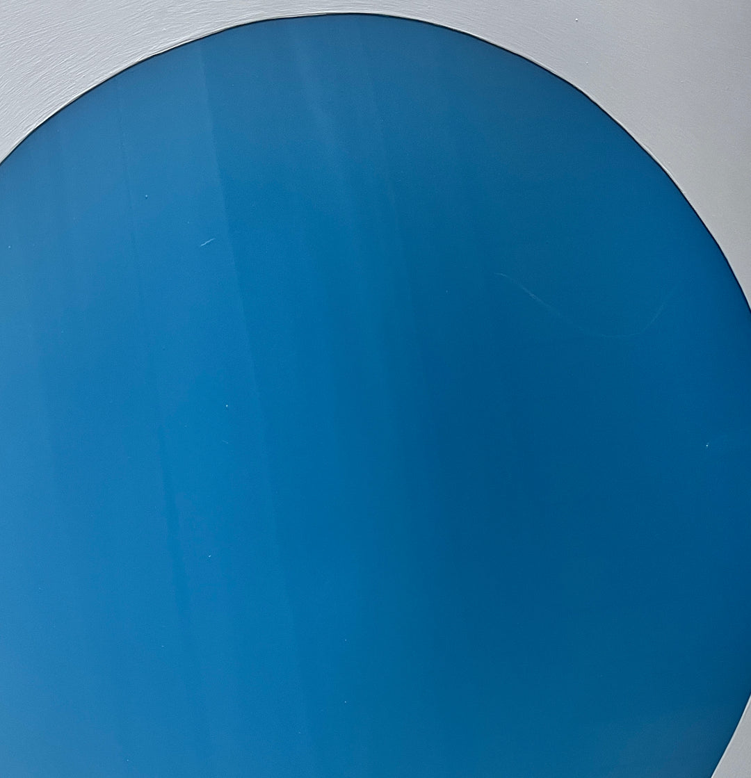 detail of “Pool of Cold Springwater,” artwork by Stephanie Henderson. Acrylic and resin on wood panel. 36 by 48 inches.