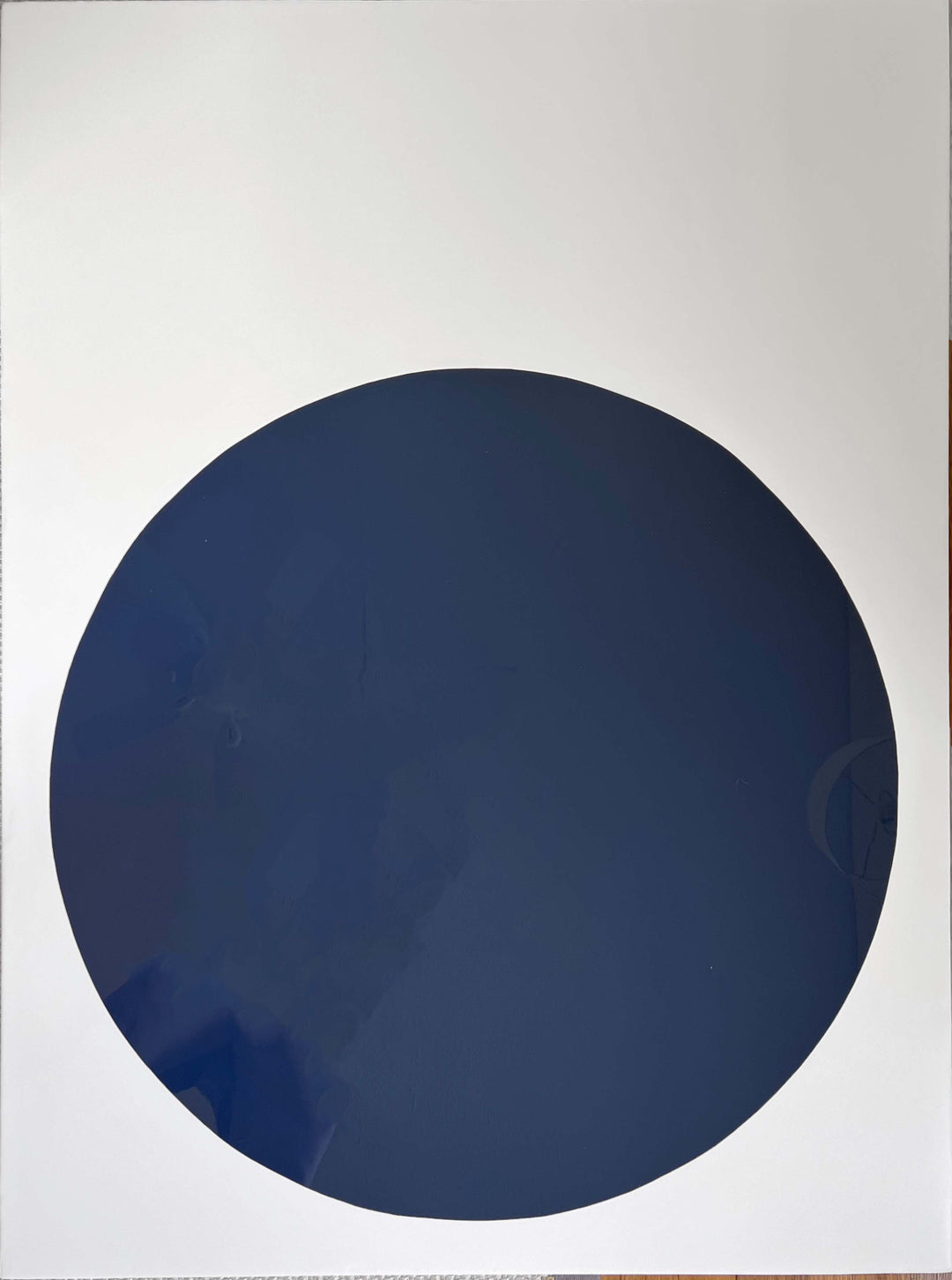 detail of “Pool of Midnight Blue,” artwork by Stephanie Henderson. Acrylic and resin on wood panel. 36 by 48 inches.